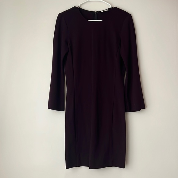 Aritzia Wilfred Scriva Dress Size Medium Bordeux/Purple - Picture 2 of 9